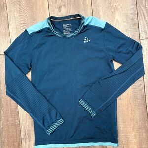 Craft Junior Fuseknit Comfort Long Sleeve Round Neck T-Shirt
